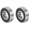 QUARKZMAN 12x28x8mm Cuscinetti a Sfere a Gola Profonda 6001-2RS 2pz Sfere Cu