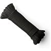SNURO Corda di nylon (6mm 20M nero) - Corda in poliammide intrecciata per qu