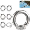 QEEROYO 6Pcs Dado a Occhiello M8 in Acciaio Inox - Bullone per Occhio di Sollevamento