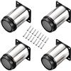 Qrity 4 pz Gambe da Tavolo Regolabili in Altezza Totale: 80-95mm Gambe per Mo