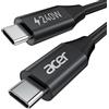 acer Cavo USB C 240W 3m Cavo USB C contro USB C Carica rapida Caricatore Tip