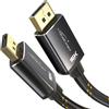 KabelDirekt Cavo DisplayPort 2.1/DP 2.1 3 m Connettori Metallici + Design I