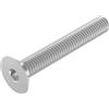 SECCARO Vite a testa svasata M8 x 55 mm acciaio inox V2A VA A2 DIN 7991 / IS