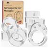 WEIDEBACH® Robusto fermaporta per ogni maniglia 6 x forma circolare 2 x a fo