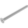 SECCARO Vite a testa svasata M6 x 80 mm acciaio inox V2A VA A2 DIN 7991 / IS
