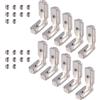Justech 10Pz T Slot Profilo in Alluminio con Staffe a Forma di L in Lega di Z