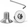 Tunejoy Viti a Testa Svasata M8 x 12 mm Vite Torx Bullone a Macchina in A
