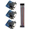 Aihasd 3PCS MAX3232 RS232 a Ttl Modulo Converter Porta seriale Connettore DB9