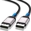 lalasis Cavo DisplayPort 1.4 3M,Connettori in Treccia di Nylon Supporto cavo DP 8
