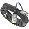 Nersligek Cavo DisplayPort 2.1 3M-DP Supporta 16K@60Hz 10K@60Hz 8K@120Hz 4K