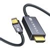 IVANKY Cavo Mini DisplayPort a HDMI [Nylon Intrecciato] Cavo Mini DP a HDMI 4