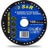 S&R SR Disco Diamantato 125 mm per Smerigliatrice per Taglio Metallo Ferro Pietra