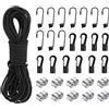 Farerkass Tenditore Elastico 15m Corde Elastiche 6 mm X 15 m Corda in Gomma