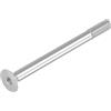 SECCARO Vite a testa svasata M8 x 100 mm acciaio inox V2A VA A2 DIN 7991 / I