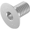 SECCARO Vite a testa svasata M8 x 16 mm acciaio inox V2A VA A2 DIN 7991 / IS