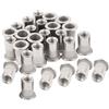 Woopais 40pcs M6 Rivetto Dado In Acciaio Inox Rivetto Dadi Filettati Inserto Nutsert R