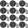 Rybtd 12 Pezzi Piedini per Mobili Rotondi Ø40 x 25 mm Piedini in Plastica con
