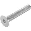 SECCARO Vite a testa svasata M8 x 50 mm acciaio inox V2A VA A2 DIN 7991 / IS