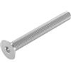 SECCARO Vite a testa svasata M8 x 70 mm acciaio inox V2A VA A2 DIN 7991 / IS