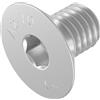SECCARO Vite a testa svasata M8 x 12 mm acciaio inox V2A VA A2 DIN 7991 / IS