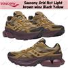 Saucony Grid Nxt vino marrone chiaro nero giallo taglia uomo