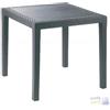 Progarden TAVOLO IN PLP KING ANTRACITE EFFETTO RATTAN cm 79x79xH 72