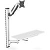 Digitus Arbeitsplatz (monitor - Tastatur - Maus) Wandmontage - 81,3 Cm (32 ) - 8 Kg - 100 X 100 Mm - H?henverstellung - 4,05 Kg - Schwarz - Wei? (da