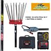 Lisam Pettine elettrico SWING 36V LISAM abbacchiatore asta fissa con batteria a zaino