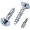 SKIR'CO 300 viti in acciaio zincato 3,5 x 16 mm argento legno viti in m