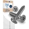 NietFullThings Viti per legno Torx 8 x 100 cm in acciaio inox V2A antiruggine per truci