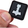 LEGEEON Mjolnir Glow Dark Ranger Eye Thor Hammer Norse Viking PVC Rubber Hook