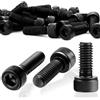 SWTYExt 60 Pezzi Viti M3 Bulloni Vite a Testa a Esagonale M3x12 mm Acciaio C