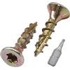 SKIR'CO (100 pezzi) Acciaio zincato 3,5 x 16 mm Giallo Viti per Legno Testa S