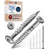 NietFullThings Viti per terrazza 5x80 in acciaio INOX A4 a testa bombata con cava Torx spe