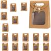 PXRLMYF 20 Pezzi Sacchetti di Carta Kraft,Sacchetti Regalo Con Manici,Sacchetto R