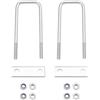 Create idea 2 set di bulloni a U quadrati in ferro zincato con dadi M10 p