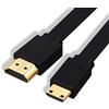 CABLEPELADO Cavo HDMI piatto ethernet contatti dorati - Cavo HDMI 4K p BD