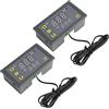 SopwMap 2 Pcs Regolatori di Temperatura Digitale W3230 AC 110V-220V Termostato con Di
