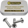PROTORX Vite a brugola testa bombata M4 x 16 mm: scatola 30 viti in acciaio inox A2 p