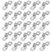 PATIKIL Fascette Rigide per Tubi 8mm 25 Pz Staffe in Acciaio Inox 304 a 2 Fo