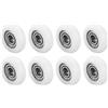 YUANQIAN Set di 8 rotelle per porta della doccia diametro di ciascuna rotella 16 mm r