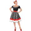 W WIDMANN MILANO Party Fashion - costume moda anni '50, abito con sottoveste, rockabilly, rock'n'roll, costumi in maschera