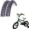 VEERUBBER 2 COPERTONI VEERUBBER 14 X 1 3/8 X 1 5/8 PNEUMATICI TASSELLATI BICI BIKE BAMBINO