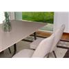Tavolo rettangolare 160x90 cm con piano in laminato e gambe in metallo DAMIANO