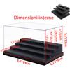 Odoria Teca Plexiglass Vetrina Acrilico Espositore per Modello Auto 1:24 Action Figure