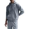 Nike Felpa da Uomo con Cappuccio e Zip Club Fleece Grigia Codice FN3861-063