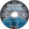MOLITAL DISCO TAGLIO FERRO ACCIAIO INOX 125mm DISCHI 10pz SMERIGLITRICE BLUE LINE MOLITA