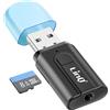 LinQ Adattatore Audio Bluetooth USB con Jack da 3,5 mm e Porta per Scheda Micro-SD