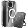 Swissten Pacchetto iPhone 12 Pro Max con cover bimateriale e powerbank 5000 mAh