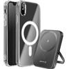 Swissten Pacchetto per iPhone X con custodia bimateriale e powerbank da 5000 mAh